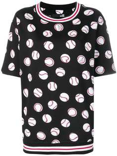 Love Moschino baseball print sweatshirt