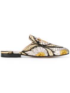 Gucci жаккардовые мюли Princetown