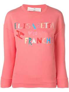 Elisabetta Franchi свитшот с нашивкой