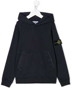 Stone Island Junior faded pullover hoodie