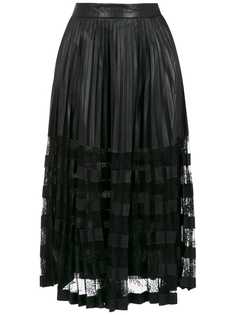 Clé panelled midi skirt