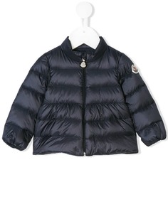 Moncler Kids стеганый пуховик с заплатками