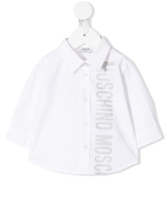 Moschino Kids рубашка с логотипом