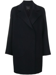 Theory пальто с зазубренными лацканами