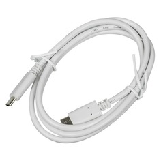 Кабель REDLINE Power Delivery, USB Type-C (m) - USB Type-C (m), 1м, белый [ут000015785]