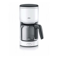 Кофеварка BRAUN KF3100WH, капельная, белый [0x13211017]