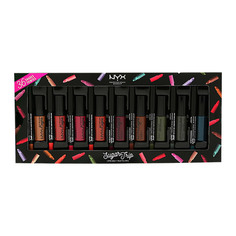 Набор подарочный женский NYX PROFESSIONAL MAKEUP SUGAR TRIP 18 тонов помад для губ, 18 тонов карандашей для губ