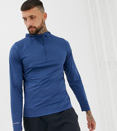 Синий худи с длинными рукавами Asics - Синий