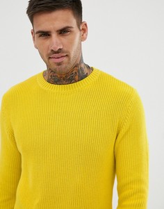 Желтый джемпер в рубчик Pull&Bear - Желтый