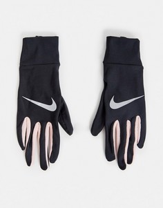 Черные легкие женские перчатки Nike Running - Черный