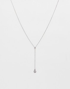 Ожерелье с подвеской-якорем Minimum - Серебряный Asos Design