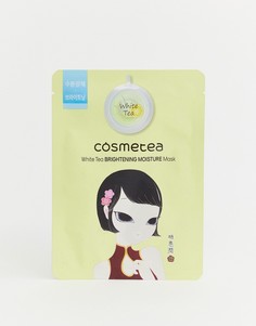 Питающая маска-салфетка для сияющего лица с экстрактом белого чая Cosmetea - Бесцветный