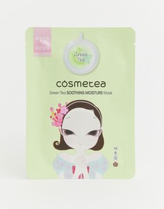 Успокаивающая маска-салфетка для лица с экстрактом зеленого чая Cosmetea - Бесцветный