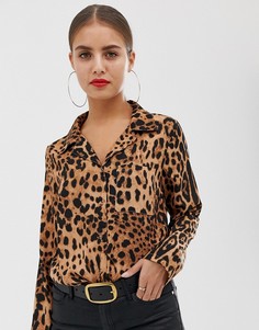 Рубашка с леопардовым принтом In The Style Billie Faiers - Мульти