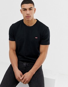 Черная футболка с маленьким логотипом Levis - Черный