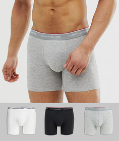 Набор из 3 пар боксеров-брифов (белые/темно-серые/черные) Tommy Hilfiger - Мульти