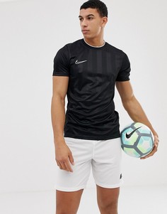 Черная футболка в полоску Nike Football Academy - Черный