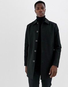Непромокаемый однобортный тренч черного цвета ASOS DESIGN - Черный
