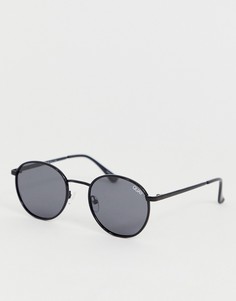 Черные круглые солнцезащитные очки Quay Australia Omen - Черный