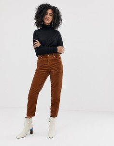 Вельветовые брюки из органического хлопка Selected Femme - Рыжий