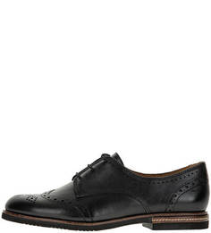 Кожаные полуботинки с брогированием Tamaris