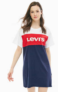 Короткое платье с логотипом бренда Levis