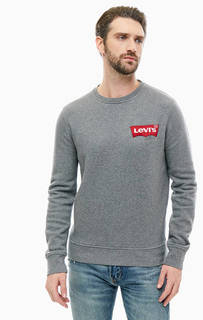 Свитшот из хлопка серого цвета Levis
