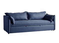 Мягкий раскладной диван brevor (myfurnish) синий 220x80x95 см.