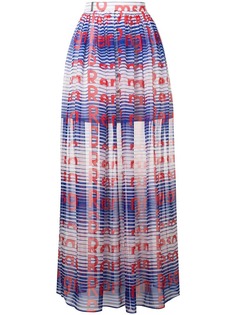 MSGM длинная юбка с принтом