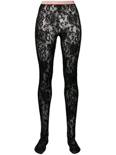 Gucci колготки с цветочным кружевом