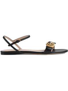 Gucci Leather Double G sandal