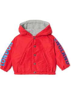 Burberry Kids двухсторонняя куртка с капюшоном и логотипом