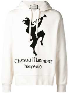 Gucci толстовка с капюшоном и принтом Chateau Marmont