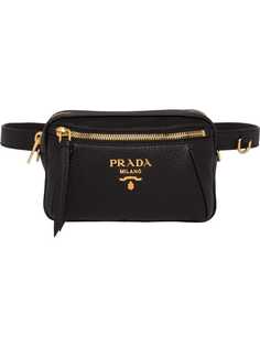 Prada поясная сумка с логотипом