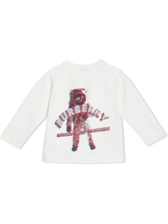 Burberry Kids топ с принтом