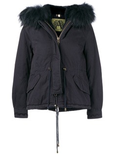 Alessandra Chamonix racoon and rabbit fur trim jacket