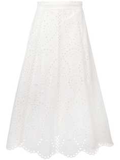 Zimmermann ажурная юбка Shea
