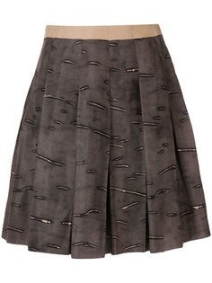 Prada Vintage короткая плиссированная юбка 2000-х