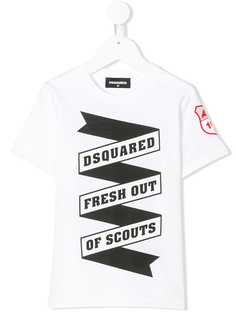 Dsquared2 Kids футболка с нашивкой-логотипом