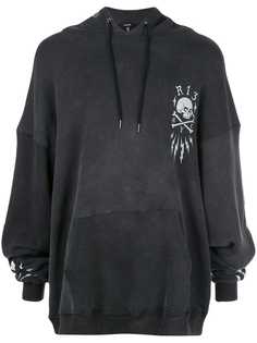 R13 толстовка в стиле оверсайз с капюшоном