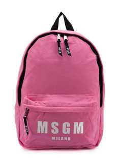 Msgm Kids рюкзак с принтом логотипа
