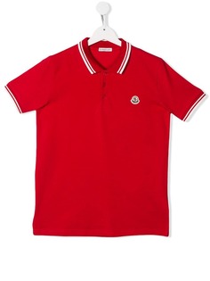 Moncler Kids футболка-поло с короткими рукавами и логотипом