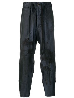 Uma Wang брюки с принтом