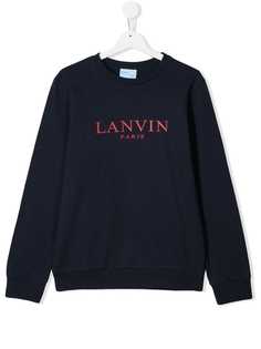 Lanvin Enfant толстовка с принтом логотипа