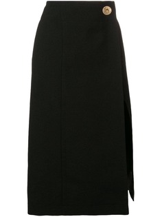 Givenchy юбка с разрезом спереди