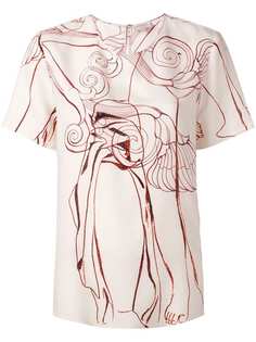 Zeus+Dione блузка с цветочным принтом