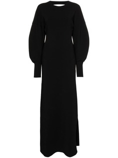 Esteban Cortazar платье-макси с вырезом на спине