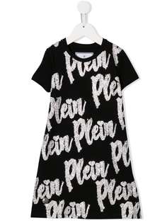 Philipp Plein Junior платье-футболка Love Plein