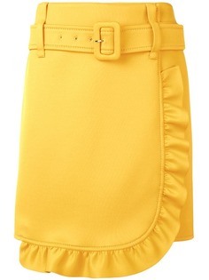 Prada юбка с запахом и поясом