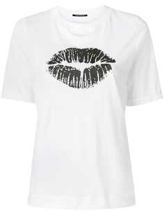 Luisa Cerano футболка с принтом губ